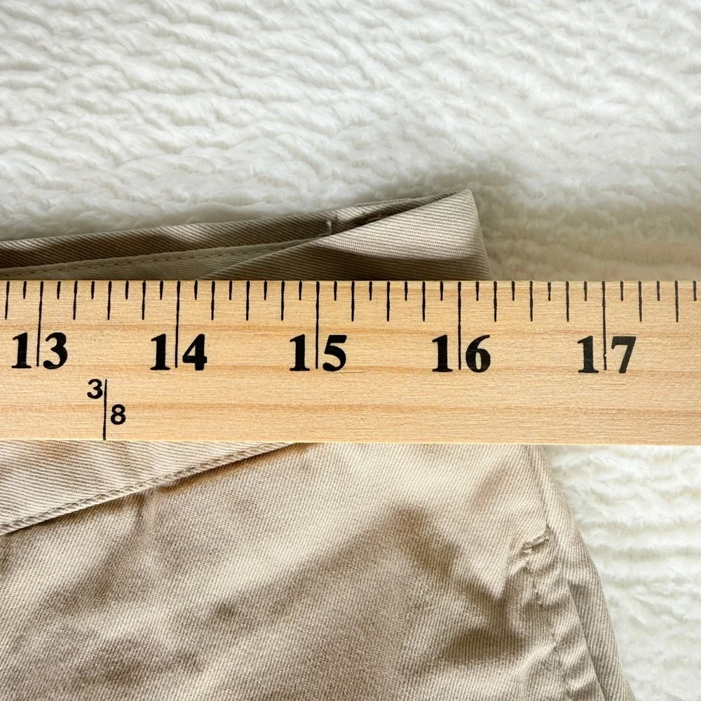 Banana Republic Gavin Straight‎ Fit Chinos Khaki Mens 34x32 100% Cotton Pants